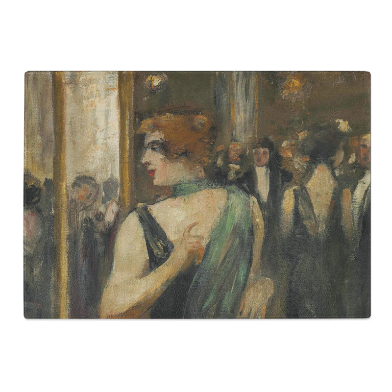 Dame in by Lesser Ury Chopping Board, 28.5cm W x 39cm L