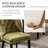 Velvet Fabric Upholstered Dining Chairs Set of 4,Oliver Green-477584245-477584261