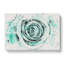 Mint Green Rose Watercolour - Wrapped Canvas-56662304