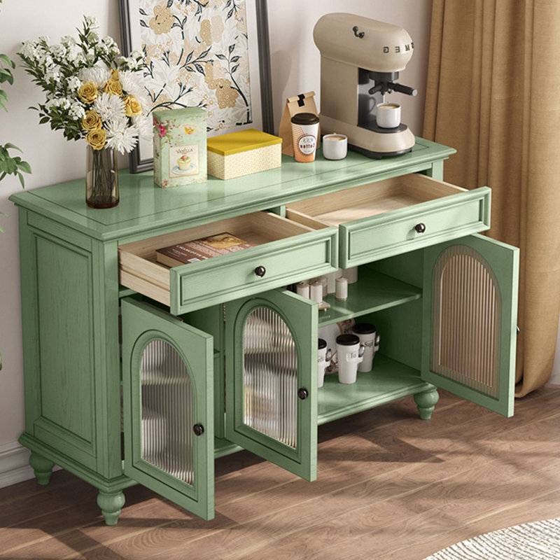 Buffet de rangement minimaliste de style américain, Vert