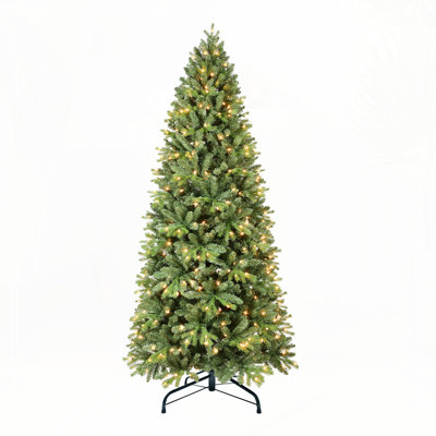 7FT Christmas Tree with 1375 Tips and 400 Warm White LED Lights