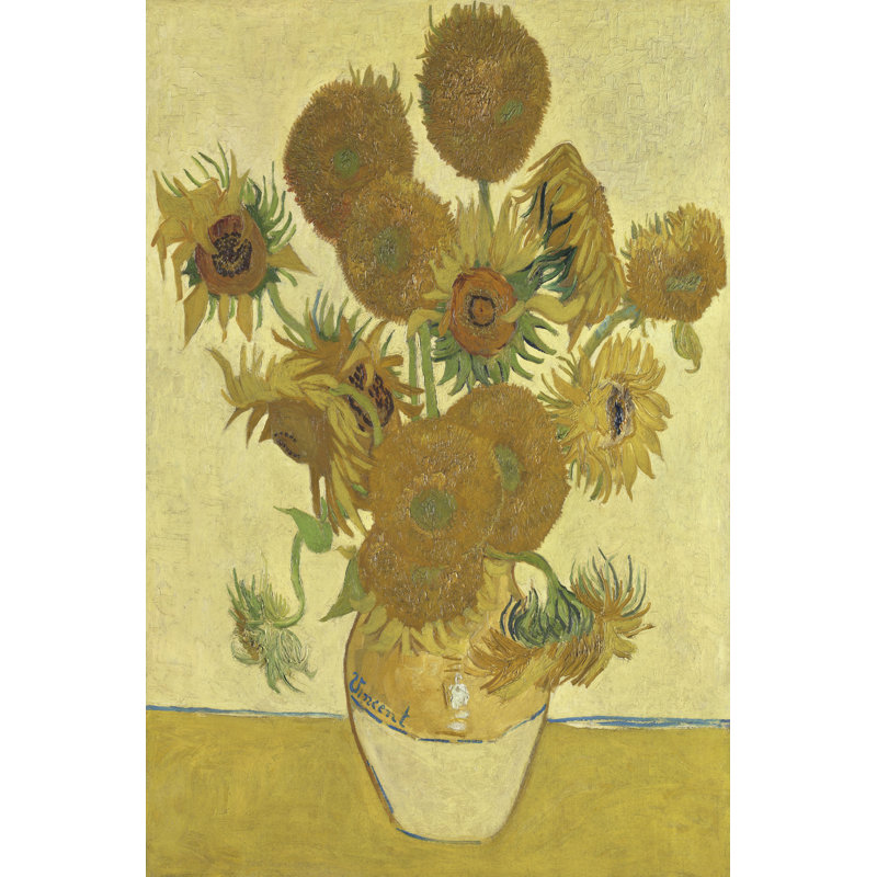 «Aveana Van Gogh Sunflowers II» sur toile par Vincent Van Gogh, H 18 po x l 12 po x P 1,25 po