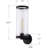Diaonetta Clear Glass Tubes Single Light Wall Sconce Metal Rings Bathroom Vanity Light