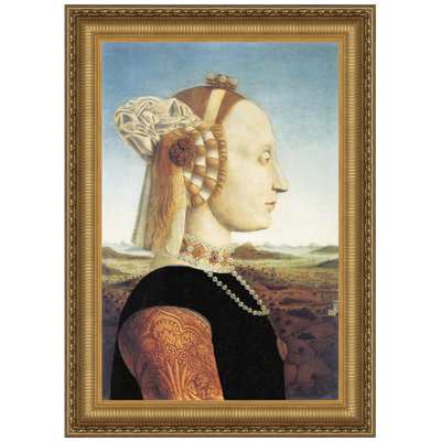 Portrait of Battista Sforza, reproduction de photo sur toile 1466 '
