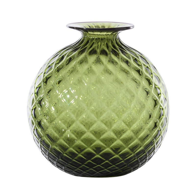 Venini Monofiore Balloton, 4.92" H x 4.33" W x 4.33" D, Apple Green