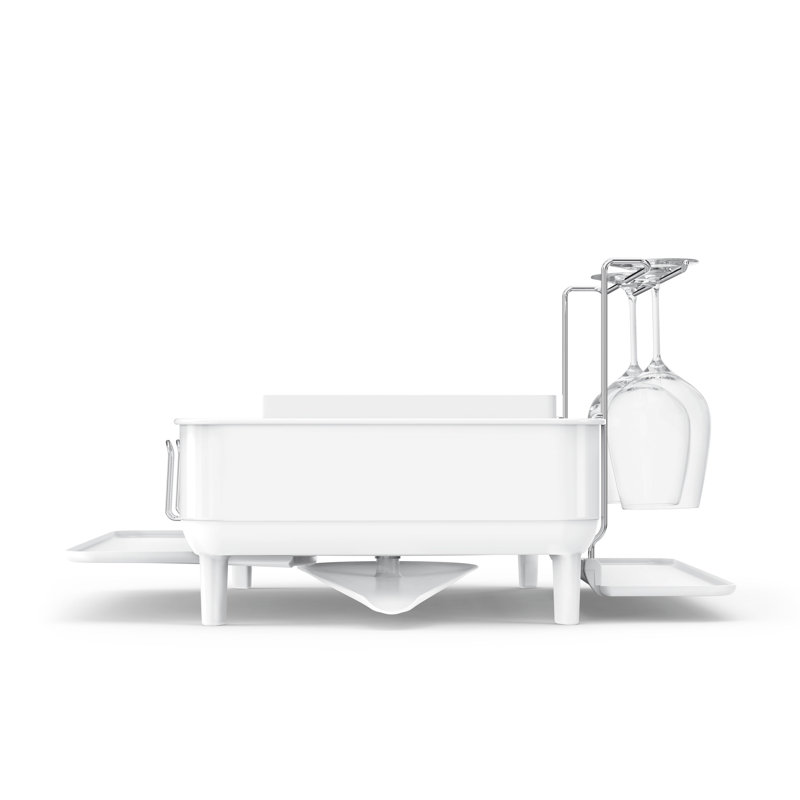 Simplehuman Steel Frame Dishrack, White