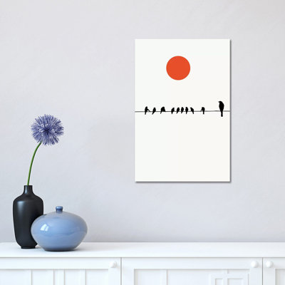 «Sit And Wait» par Kubistika, reproduction sur toile tendue