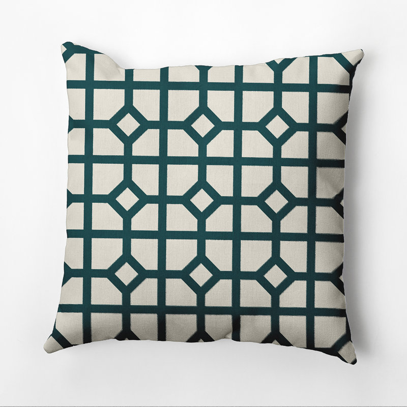  Housse de coussin carré et insert, 20 po X 20 po, Bleu sarcelle