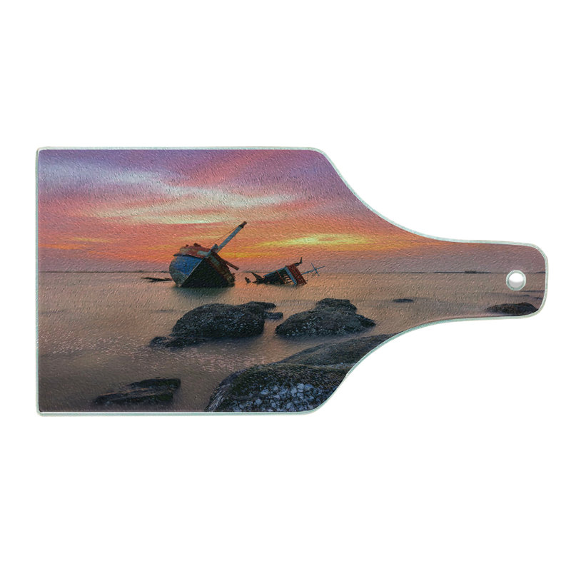 Planche à découper en verre trempé Ambesonne