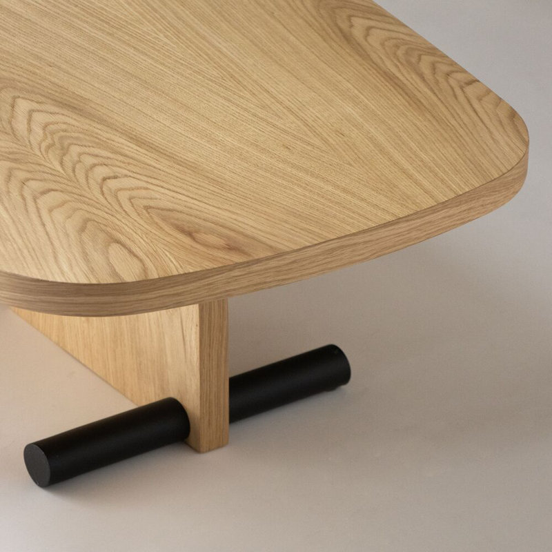 Table basse Nova, H 11,8 po x L 47,2 po x l 23,6 po, Chêne