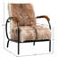 Laney Goat Hide Upholstered Occasional Chair