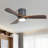 42.5" 3 - Blade Dimmable LED Light Standard Ceiling Fan with Remote Control and Light Kit Included