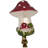5.5 " Handmade Glass Christmas Phrases Ornament