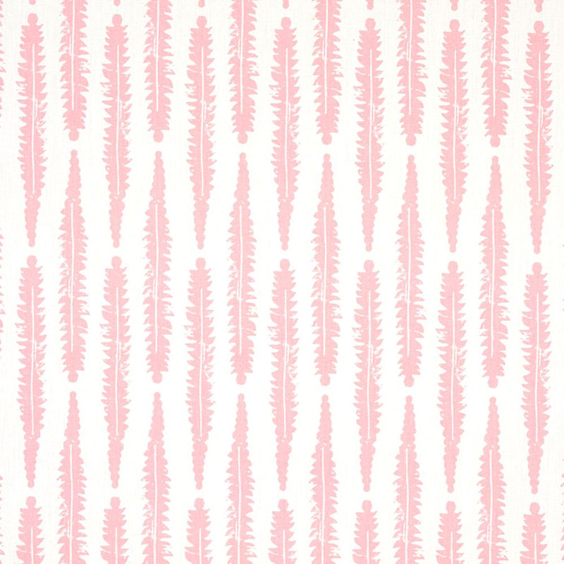 Schumacher x Molly Mahon Fern Fabric, Pink