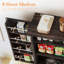 Grand garde-manger de style campagnard de 72 po Kenzo. Chêne foncé-105501880