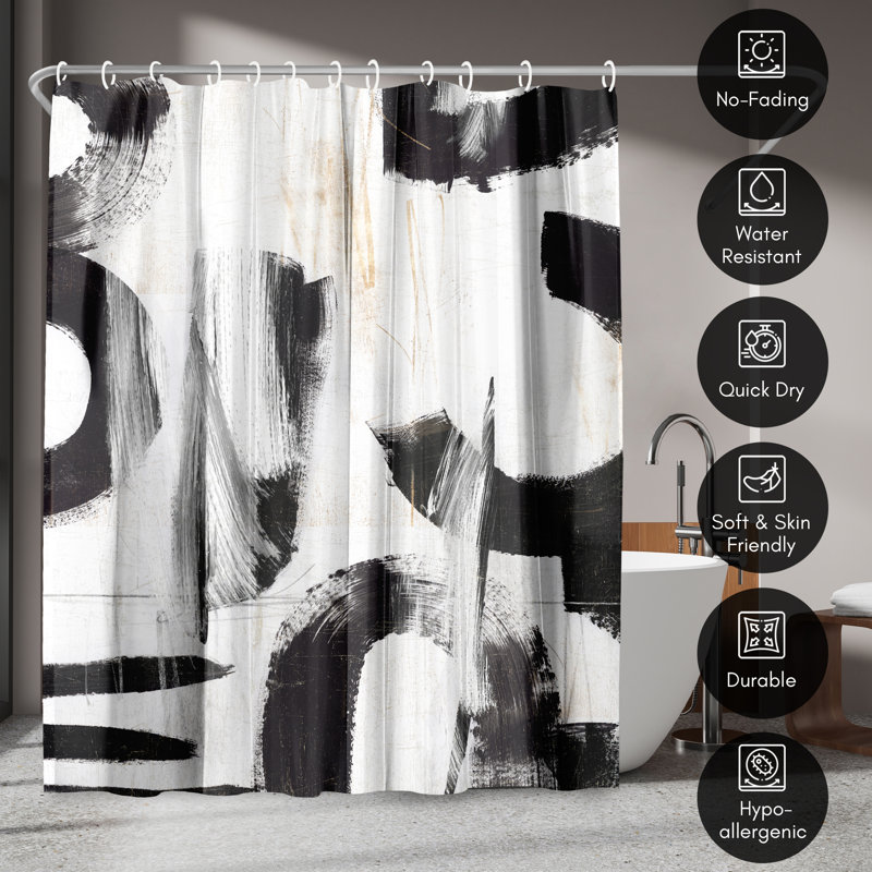 Abstract Shower Curtain Concept by PI Creative Art