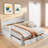 Elegant Extendable Daybed With Two Storage Drawers And Twin Size Trundle-1872653735