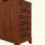 Table de bout avec 3 tiroirs, table de coin avec 2 tablettes ouvertes, table d'appoint haute pour chambre à coucher et coin-114231950