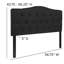 Ciriaca Arched Button Tufted Upholstered Headboard-619429961-619430005