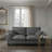 Chenille Sailboat Modular Sofa With Curved Armrests