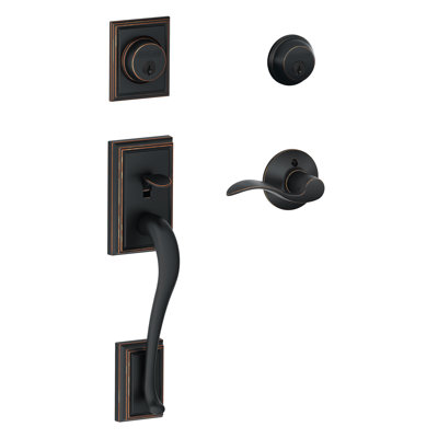 Addison Handleset with Deadbolt and Accent Door and Rosette