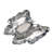 Arthur Court Designs Butterfly Aluminum Chips And Dip Platter