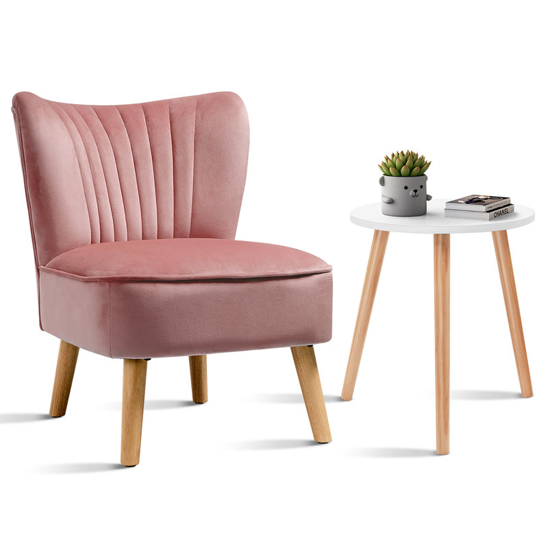 Fauteuil de chambre en velours de 21,5 po Fariha