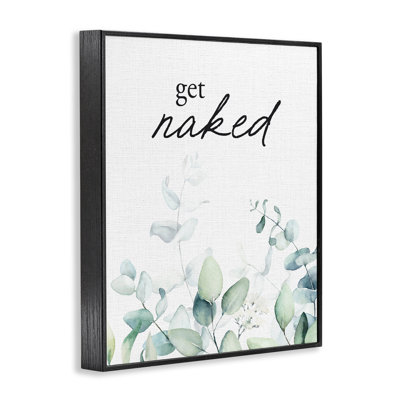 Get Naked Minimal Herbs Framed Giclee, design by Lettered and Lined