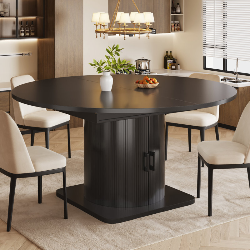 Extendable Dining Table, Black