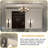 Rectangular 40X30inch Silver Bathroom Mirror With Robust Beveled Edge And Bright Reflection-1228987885-1228987884