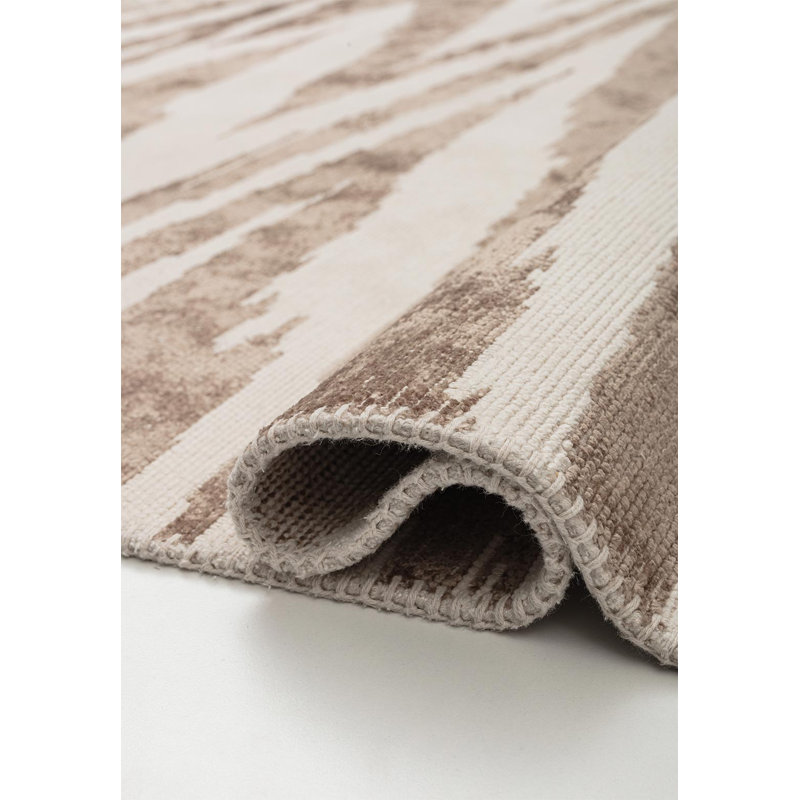 Altovese Rectangle Abstract Cotton and Viscose Indoor / Outdoor Area Rug, Rectangle 200 x 300cm