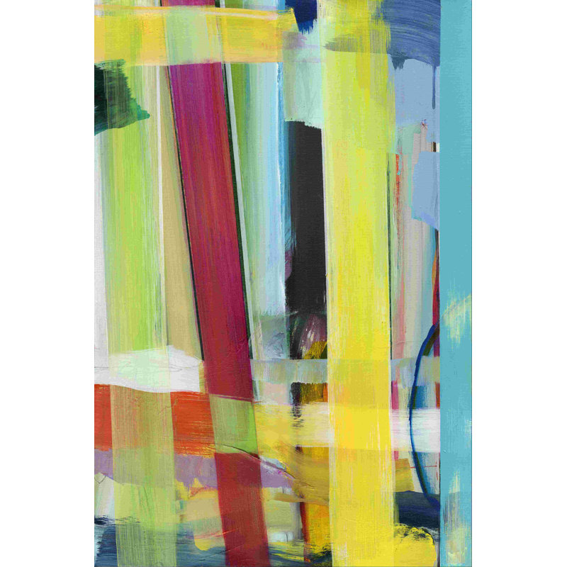Couleurs entrecroisées II, H 12 po x l 8 po