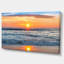 «Beautiful Sunrise Over the Horizon Modern Beach», reproduction de photo sur toile tendue-1434222971-1435524645