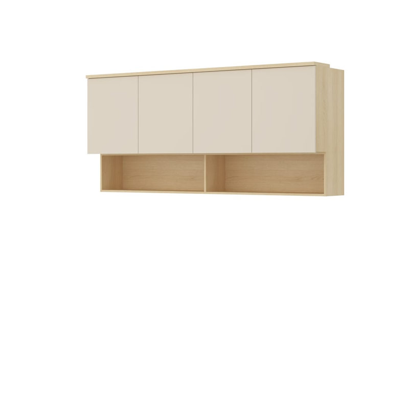 83cm H x 186cm W Bookcase, Beige