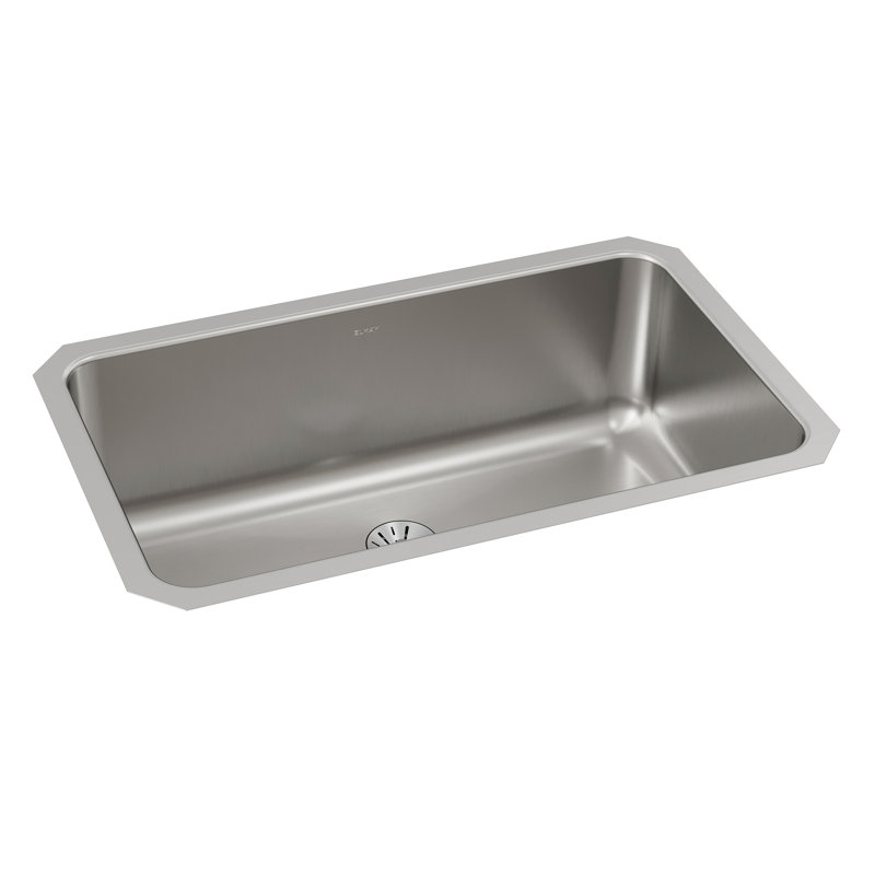 Évier de cuisine avec crépine à panier encastrable L 30,5 po x l 18,5 po Lustertone