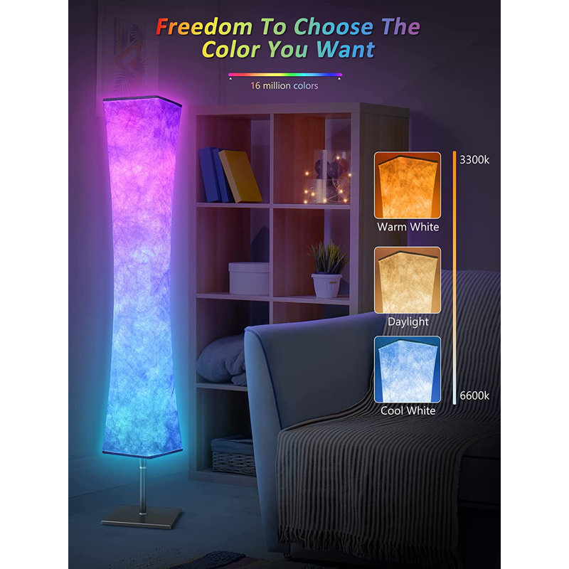 Lampe sur pied colonne 60 po Cezarina