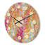 Horloge murale en bois à motif floral III-63892955
