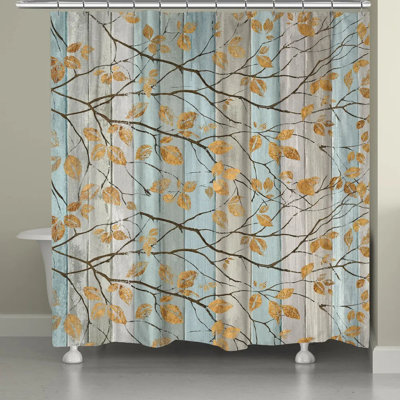 Rideau de douche simple serene branches