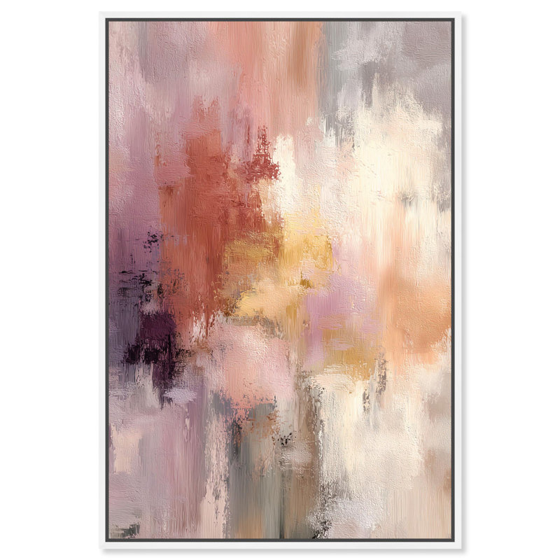 "Hazy Sunset I", reproduction d'art sur toile par Art Remedy, cadre blanc, 10 x 15, H 16 po x l 11 po, Cadre blanc
