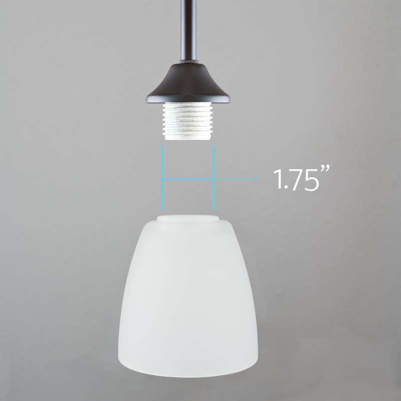 Abat-jour empire en verre givré H 4,75 "Raima