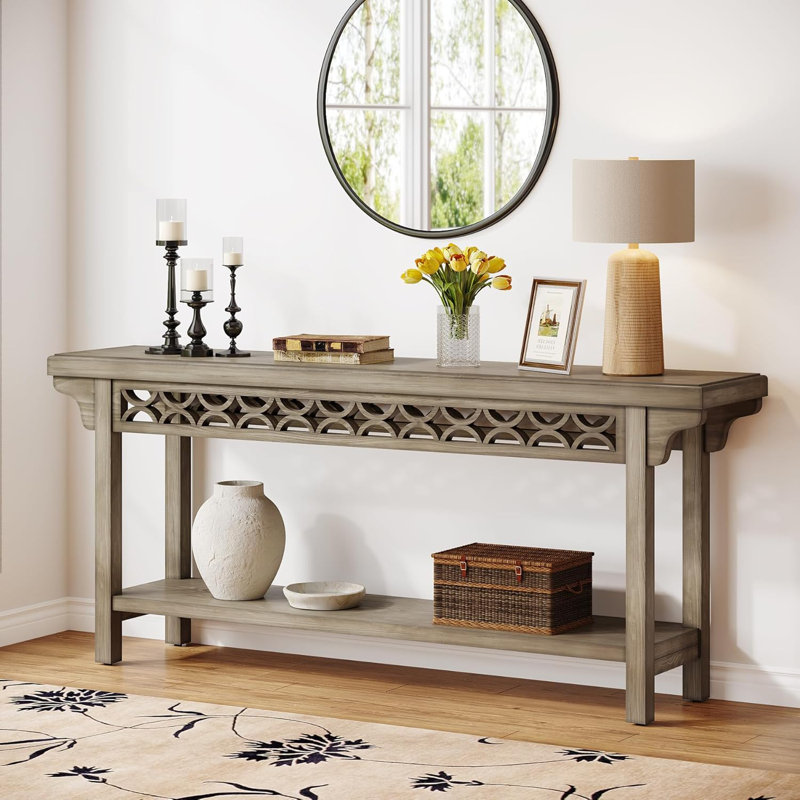 Solid Wood Long Entrance Table