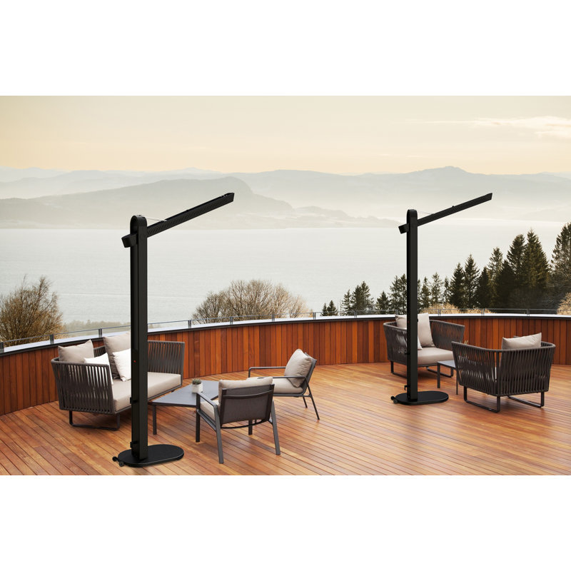 Chauffe-terrasse électrique 1500W avec bras pivotant
