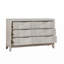 Commode 1Pc avec meubles de chambre à coucher 6 tiroirs modernes, façades en roseaux