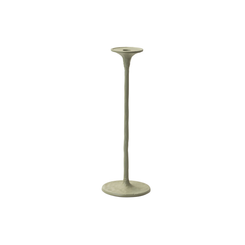Aluminum Tabletop Candlestick, 41cm H x 14cm W x 14cm D, Black
