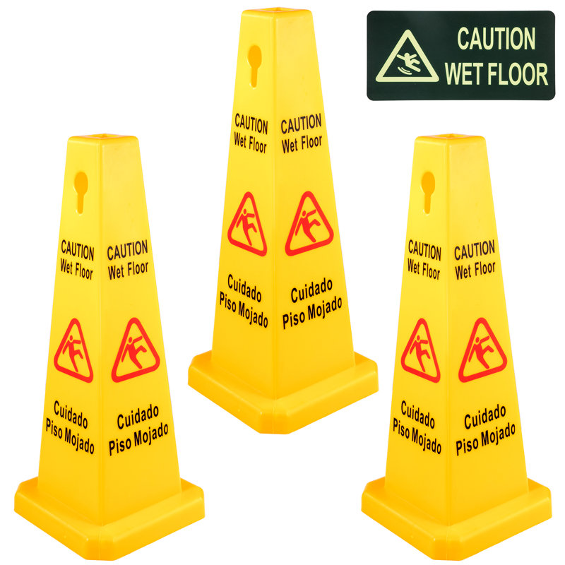 Bilingual Wet Floor Sign
