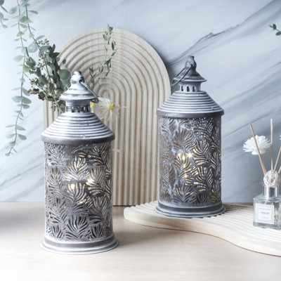 26.5 cm Grey Bedside Table Lamp