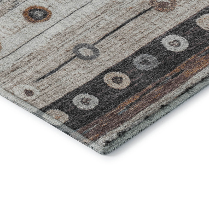 Premium Machine Washable Millbrook AMF1964 Stripes Rug, Rectangle 8' x 10'