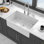 Kitchen Sink - 33 Inch  Porcelain Ceramic Single Bowl Reversible Design Kitchen Sink