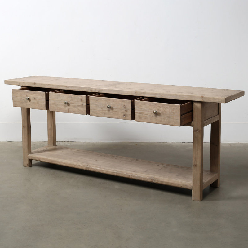 91'' W Solid Wood Console Table