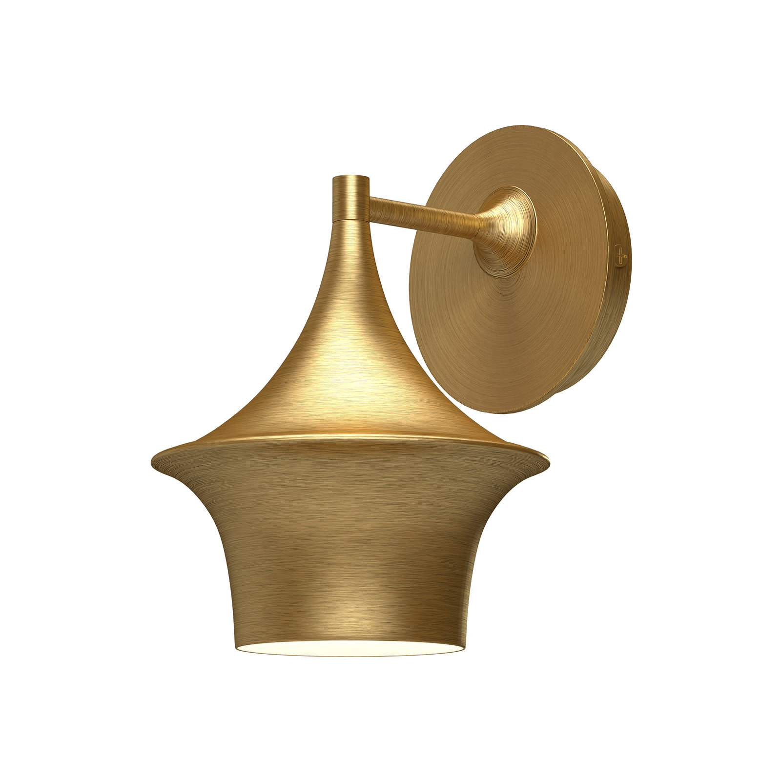 Alexia Single Vanity Light, Brushed Gold